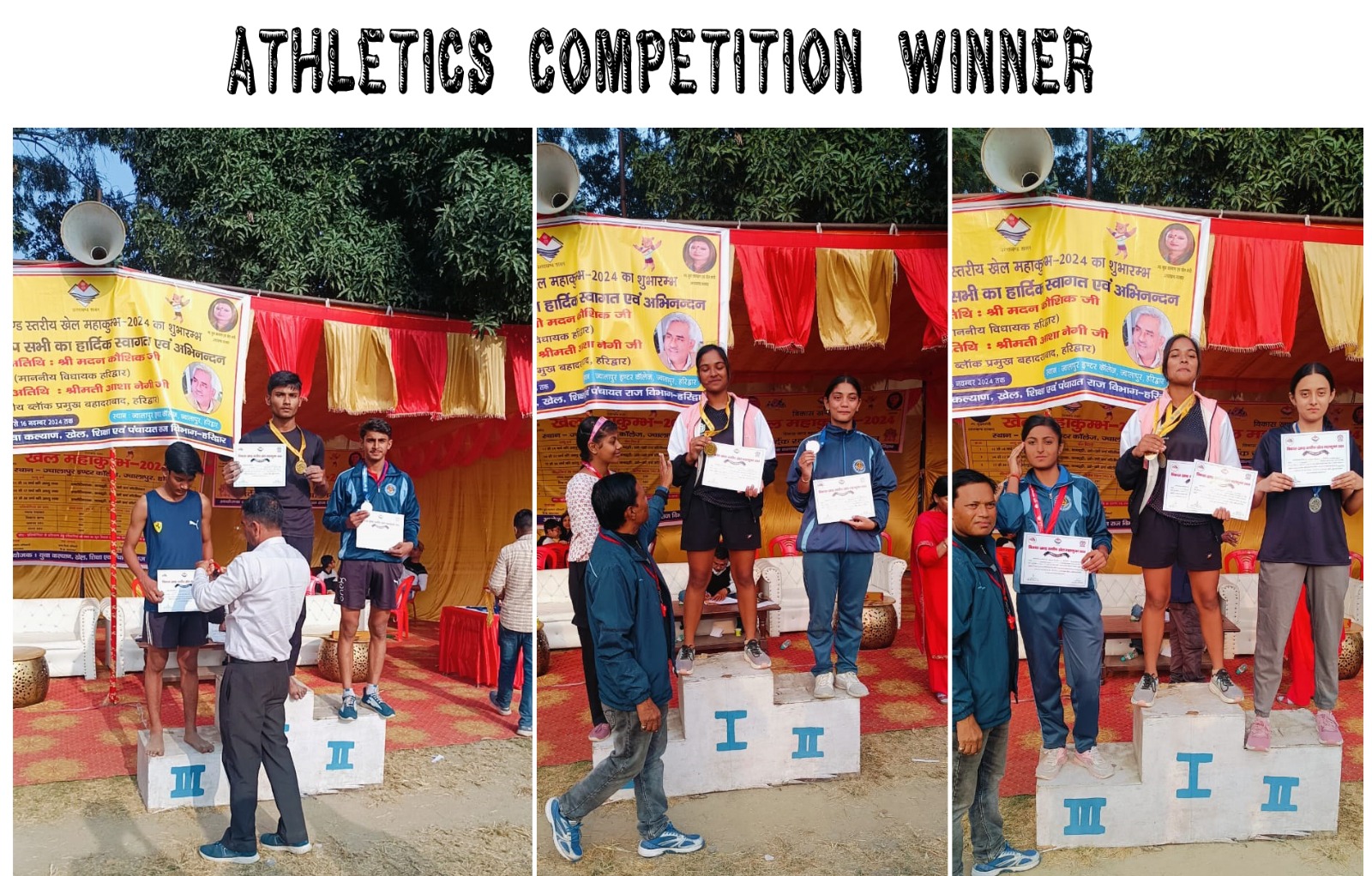 Winners of Sports, Art and Craft, & Yoga Competition (External)